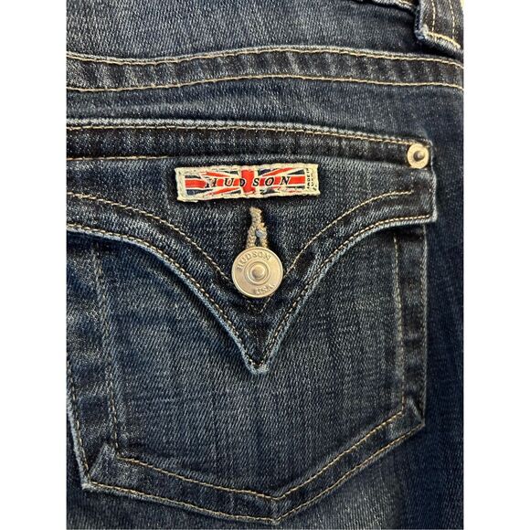 Y2K Hudson Signature Flap pockets low-rise Boot cut jeans size 28 petite length! - Picture 4 of 11